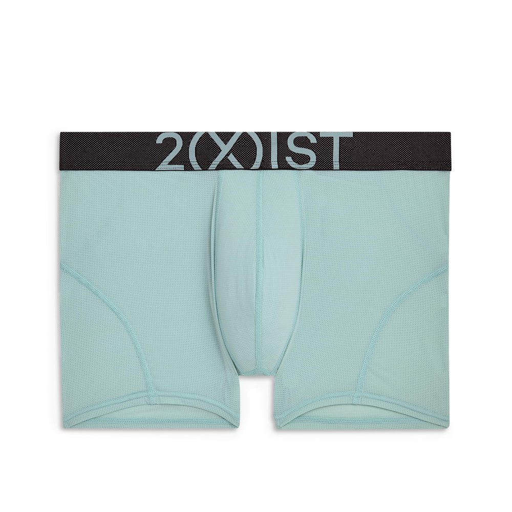 2(X)IST Men's Speed Dri Lightning Low Rise Trunk Aqua Haze