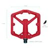Crankbrothers Stamp 1 Gen 2,Composite MTB Bike Pedal, Red, Large view 3