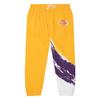 Mitchell & Ness NBA Paintbrush Warm UP Pants LA Lakers (L) Yellow view 1