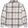 Betusline Girls' Plaid Flannel Shirt, Kids Long Sleeve Button Button Shirts Tops,F White #1, 5-6 Years= Tag 130 view 2