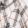 Betusline Girls' Plaid Flannel Shirt, Kids Long Sleeve Button Button Shirts Tops,F White #1, 5-6 Years= Tag 130 view 4