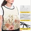 Country Eucalyptus Flowers Cobbler Aprons with 2 Pockets for Women Men,Fashionable Printed Unisex Bib Waterproof Cleaning Smock Vest Fall Farmhouse Leaves Rose Dahlia Floral 1 Pack,20''x31.5'' view 4