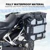 WILD HEART Motorcycle side bag stainless steel suspension waterproof bag Saddlebags 20L/25L waterproof Pianner Bag wear-resistant general-purpose Bike accessories (Grey, 25L, One Pack) view 2