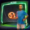 Light Up Glow in The Dark Soccer Ball Soccer Net | Football Gift for Boys Girls Kids Teens & Youths view 1