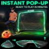 Light Up Glow in The Dark Soccer Ball Soccer Net | Football Gift for Boys Girls Kids Teens & Youths view 2