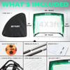 Light Up Glow in The Dark Soccer Ball Soccer Net | Football Gift for Boys Girls Kids Teens & Youths view 3