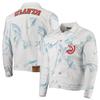 FISLL Men's NBA Team Denim Jacket, Atlanta Hawks, 3X-Large view 1