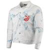 FISLL Men's NBA Team Denim Jacket, Atlanta Hawks, 3X-Large view 2
