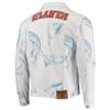 FISLL Men's NBA Team Denim Jacket, Atlanta Hawks, 3X-Large view 3