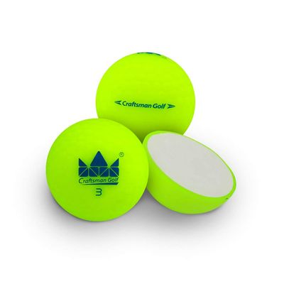 Craftsman Golf Double Layer Two-Piece Golf Balls One Dozen (Green #3)