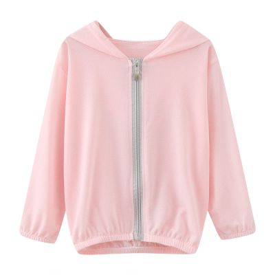 Baby Lightweight Sunscreen Hoodie Toddler Summer Sun otection Outwear Breathable Coat Jacket Girls (Pink, 2-3 Years)