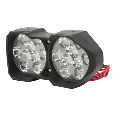 BORDSTRACT Electric Bike Light, Electric Bicycle Modification Double Head Lamp, 12V100V Super Bright Mountain Bike Headlight, Universal Bicycle Headlight for Road Bike, Commuters