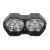 BORDSTRACT Electric Bike Light, Electric Bicycle Modification Double Head Lamp, 12V100V Super Bright Mountain Bike Headlight, Universal Bicycle Headlight for Road Bike, Commuters view 2