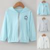 Toddler Boys Girls Sun otection Hoodie Jacket Kids Sunscreen Clothing Summer Zippered Coat (Sky Blue, 12-18 Months) view 3