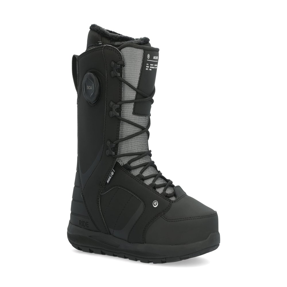 Ride Anchor Mens Snowboard Boots, 9, Black