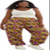 SHENBOLEN Women African Casual Print Long Pants Ankara Wax Pant Plus Size(Small,B) view 1