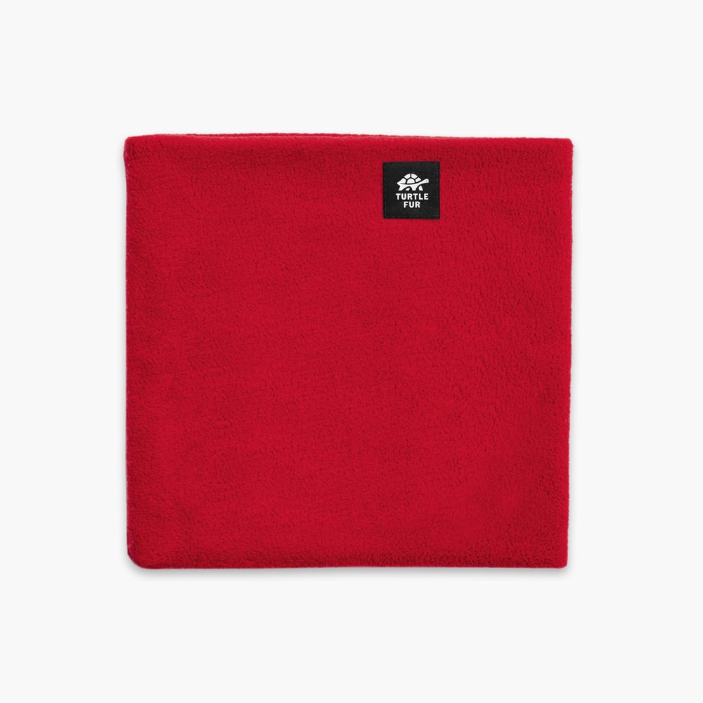 Turtle Fur Kids Chelonia 150 Classic Fleece Neck Warmer, Ages 3-6, Red