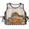 Autumn Pumpkin Scarecrow Cobbler Aprons with 2 Pockets for Women Men,Fashionable Printed Unisex Bib Waterproof Cleaning Smock Vest for Chef Farmhouse Fall Sunflower Black Plaid 1 Pack,20''x31.5'' view 1