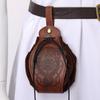 BLESSUME Medieval Pouch Drawstring Bag Renaissance Viking Costume Belt Pouch Waist Bag (Brown 12) view 2