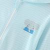 Boys Girls Sun otection Zip Front Hoodie Shirts, UPF 50+ Long Sleeve Sunscreen T-Shirt (Light Blue, 2-3 Years) view 3