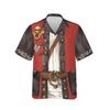 Pirate Costume Hawaiian Shirts for Men - Pirate Mens Button Down Short Sleeve Unisex Summer Aloha Shirts (PA-HW74) Size XL view 1