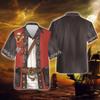 Pirate Costume Hawaiian Shirts for Men - Pirate Mens Button Down Short Sleeve Unisex Summer Aloha Shirts (PA-HW74) Size XL view 3