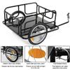 Foldable Bike Cargo Trailer with Universal Bike Hitch, Bicycle Cargo Trailer with Safe Reflectors 16" Wheels, for Tools, Groceries, Moving Houses, Camping, and Shopping, 60 lbs Max Load view 4