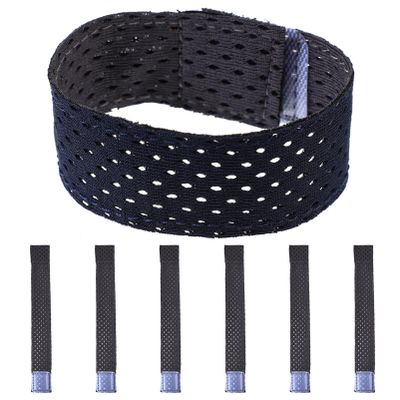 BESPORTBLE 6pcs Adjustable Elastic Sleeve Straps Self-Adhesive Sports Ties for Shirts for Softball Football and Cycling Convenient Hook and Design for