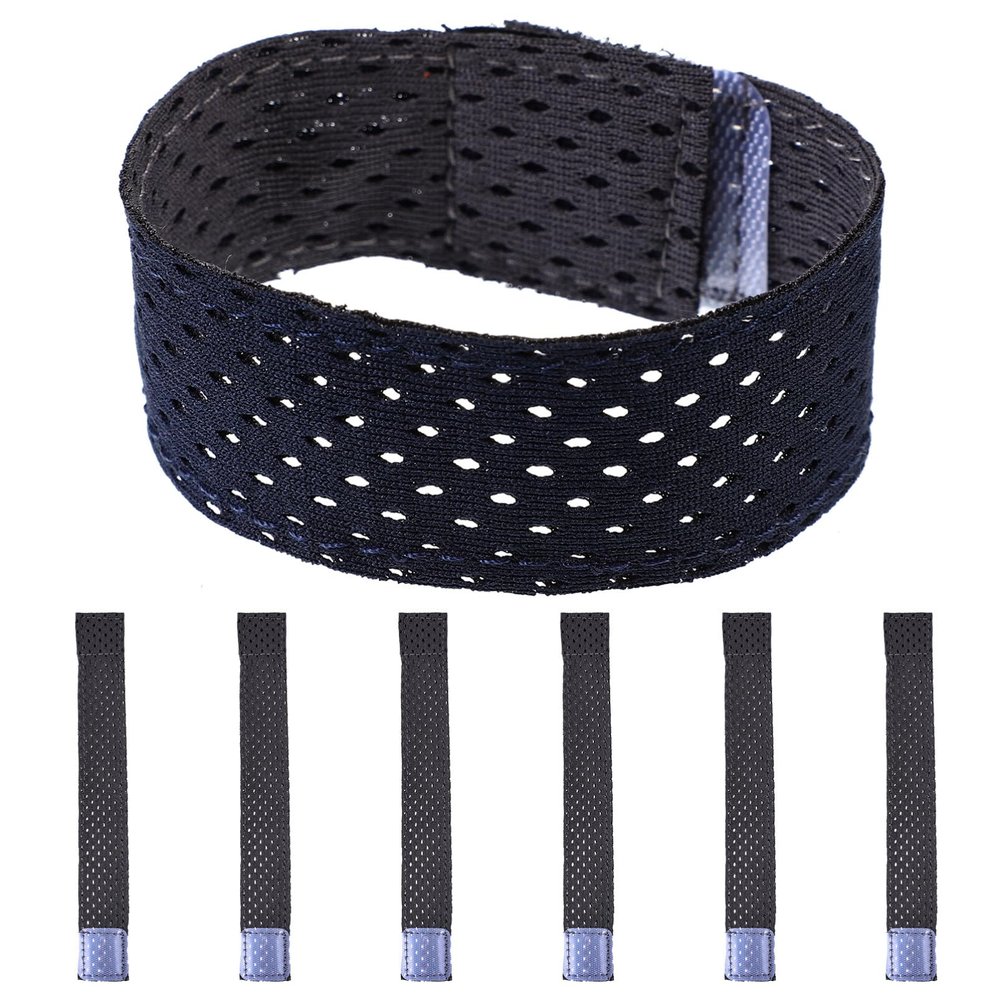 BESPORTBLE 6pcs Adjustable Elastic Sleeve Straps Self-Adhesive Sports Ties for Shirts for Softball Football and Cycling Convenient Hook and Design for