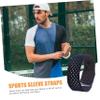 BESPORTBLE 6pcs Adjustable Elastic Sleeve Straps Self-Adhesive Sports Ties for Shirts for Softball Football and Cycling Convenient Hook and Design for view 3