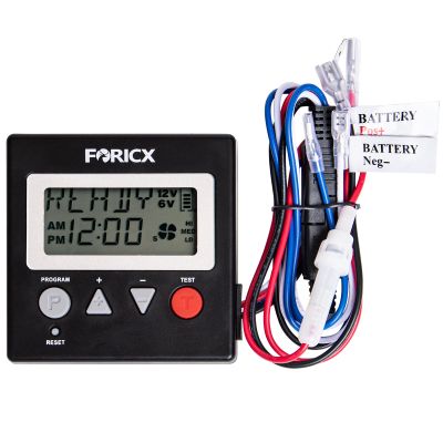 Deer Feeder Digital Timer, 6V/12V Digital Timer for Deer Feeder Goat Feeder, Advanced Feeding Timer with Up to 8 Different Feed Times A Day, Adjustable Feed Rate and Motor Speed, 3.5" x 3.5" x 0.75"