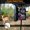 Deer Feeder Digital Timer, 6V/12V Digital Timer for Deer Feeder Goat Feeder, Advanced Feeding Timer with Up to 8 Different Feed Times A Day, Adjustable Feed Rate and Motor Speed, 3.5" x 3.5" x 0.75" view 3