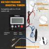 Deer Feeder Digital Timer, 6V/12V Digital Timer for Deer Feeder Goat Feeder, Advanced Feeding Timer with Up to 8 Different Feed Times A Day, Adjustable Feed Rate and Motor Speed, 3.5" x 3.5" x 0.75" view 4