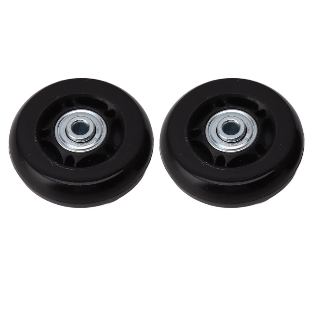 Rubber Luggage Universal Wheels, Dual Bearing Gaskets Luggage Wheel Replacement Kit Flexible Easy Glide Silent Operation Heavy Duty Capacity for Trolley Case (60x18mm/2.4x0.7in)