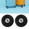 Rubber Luggage Universal Wheels, Dual Bearing Gaskets Luggage Wheel Replacement Kit Flexible Easy Glide Silent Operation Heavy Duty Capacity for Trolley Case (60x18mm/2.4x0.7in) view 2
