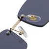 MUTYNE Green metal sunglasses rimless male purple brown square sun glasses fashion female no frame European style,brown,One size view 4