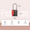 pack all TSA Approved Cable Luggage Locks, 3 Digit Combination Padlocks, Travel Lock for Suitcases & Bag, Alloy Body, Travel Accessories (1 Pack)Red view 2