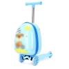 NineFit Basics Kids Foldable Scooter Luggage, Scooter Suitcase with LED Lights, Puppy Pattern, Durable & Waterproof Exterior, Carry-On Size