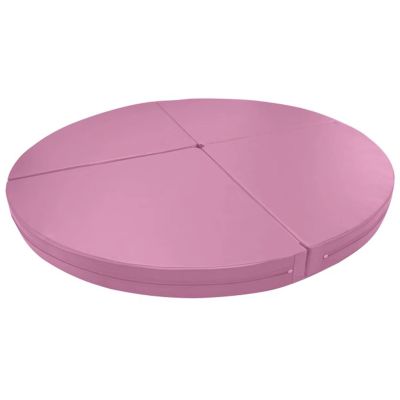 WAHHWF Pole Crash Mat - 1.2m/1.5m/1.6m/2m Round Foldable Pole Dance Mat, Portable Yoga Exercise Mats Dancing Cushion Fall Safety Padding for Dance Pole (Color : Pink, Size : 160cmx3cm/63inx1.2in)