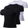 Men's Compression Shirts Athletic Workout Shirt Short Sleeve Sports Base Layer Gym Undershirts Running Top view 1