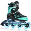 2PM SPORTS Vinal Girls Adjustable Flashing Inline Skates, All Wheels Light Up, Fun Illuminating Skates for Kids Women and Men Adults Boys - Mint Extra Large view 1