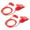 equlup 2PcsTreadmill Safety Key Replacement Running Machine Magnet Treadmill Universal Safety Key Running Machine Key Rectangle Red view 1