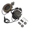 Aimsniper Tactical Headset (1C/2C)With Helmet Rail Adapter & MicrophoneNoise Reduction Electronic Sound Pickup Headphones Ear Muffs (OD) view 1