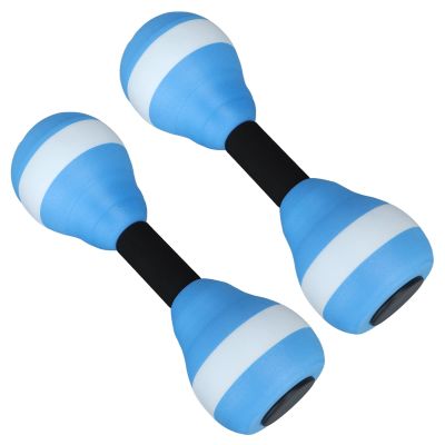 HERCHR 1 Pair Aquatic Pool Barbell for Water Fitness Exercise Equipment EVA Floating Water Dumbbells Aquatic Dumbbells for Water Workout
