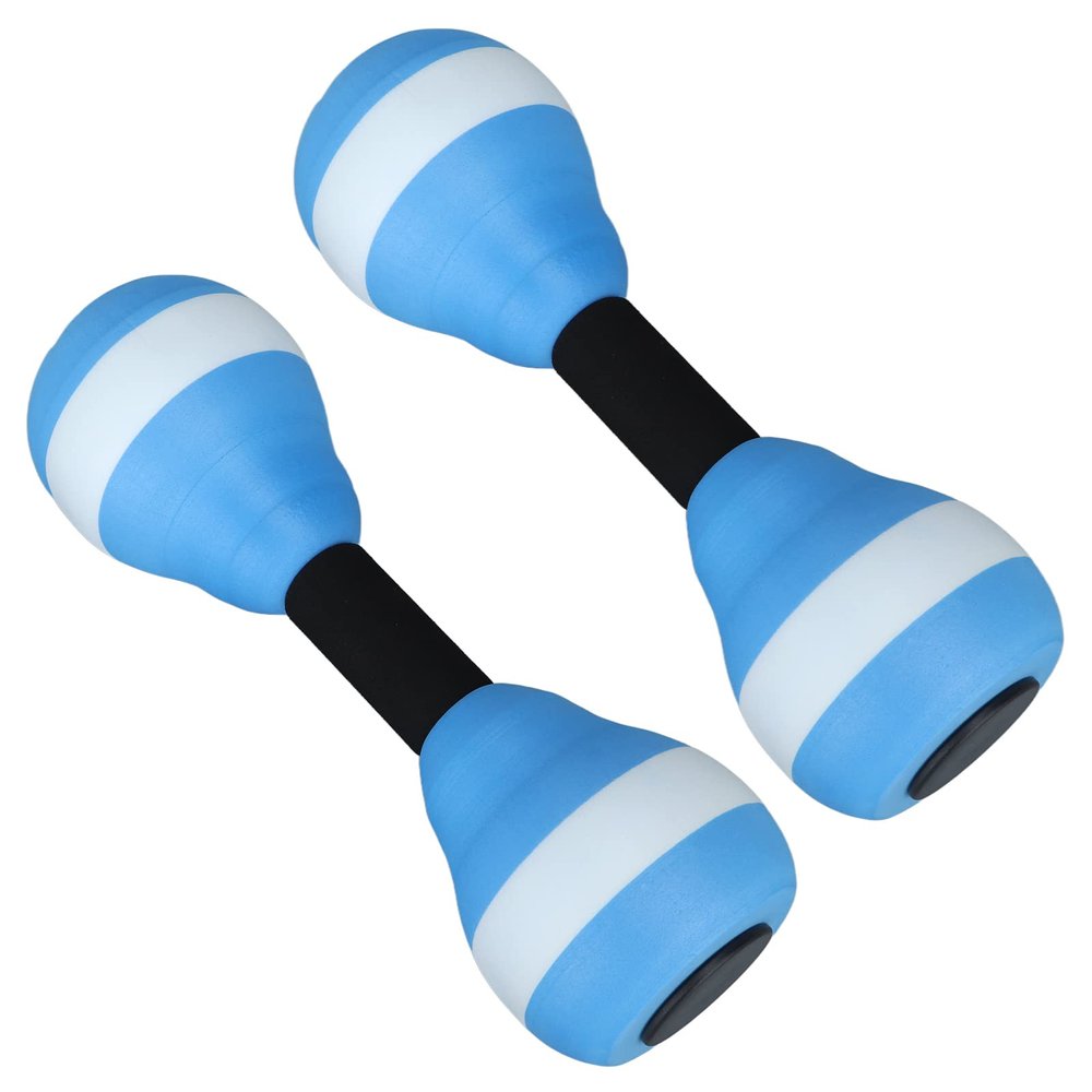 HERCHR 1 Pair Aquatic Pool Barbell for Water Fitness Exercise Equipment EVA Floating Water Dumbbells Aquatic Dumbbells for Water Workout