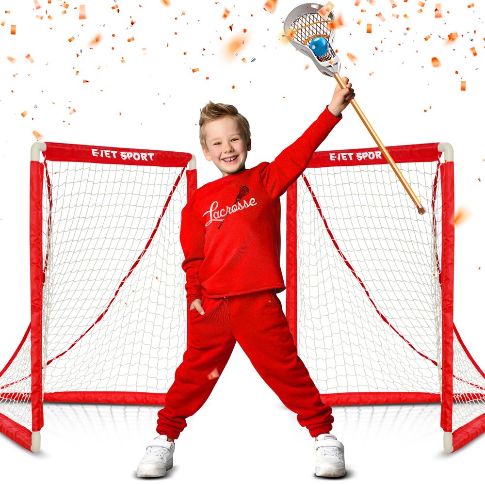 Lacrosse Goals for Youth & Kids Children Teens Backyard Training, Practice & Exercise, Set of 2