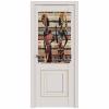 Historical African Women French Sidelight Front Door Curtain For Door Window,Short Small Side Door Drape Rod Pocket Drapery,American Indian Southwest Traditional 1 Panel with Tieback,54"x 40" view 2