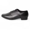 Asyusyu PU Leather Latin Shoes for Man,Comfortable Footwear,Breathable Lining for Dance Practice and Performances.US6,Matte Black view 2