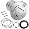 Boltigen 2"(50mm) Boat Gas/Fuel Deck Fill/Filler with Keyless Cap2inch Stainless Steel Deck Filler Marine Hardware for Boat, Yacht, Caravan, Mirror- Polished Head view 1