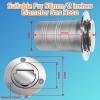 Boltigen 2"(50mm) Boat Gas/Fuel Deck Fill/Filler with Keyless Cap2inch Stainless Steel Deck Filler Marine Hardware for Boat, Yacht, Caravan, Mirror- Polished Head view 3